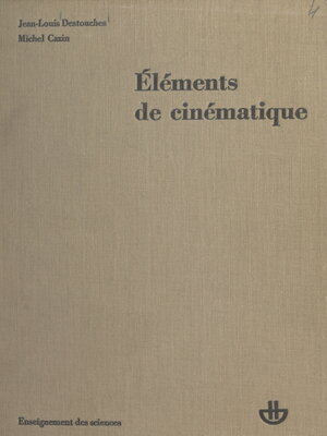 cover image of Éléments de cinématique